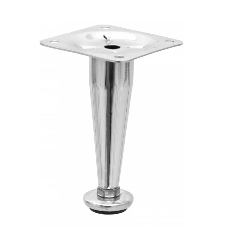 Möbelfüße Verstellbar Kegelförmig 100mm - Chrom