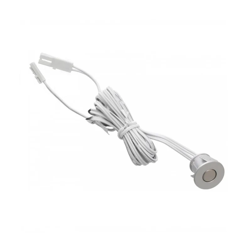 LED-Lichtschalter / Dimmer mit Einbaustrahler 24W Silber