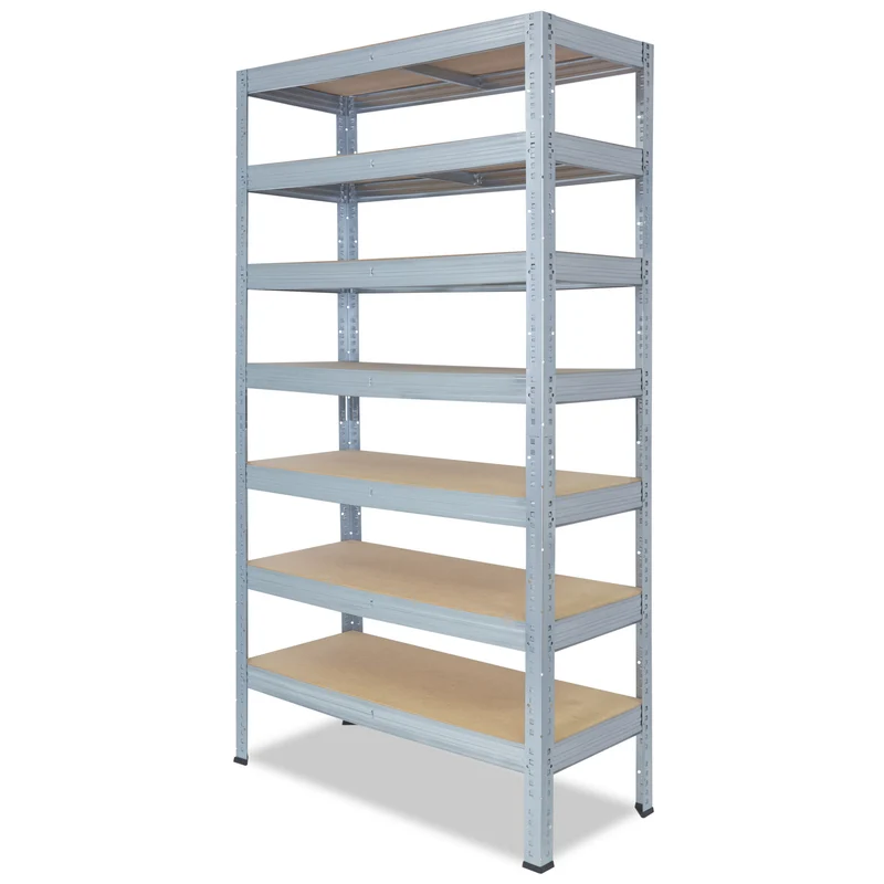 shelfplaza PRO Schwerlastregal 200x90x30 cm verzinkt mit 7 Böden
