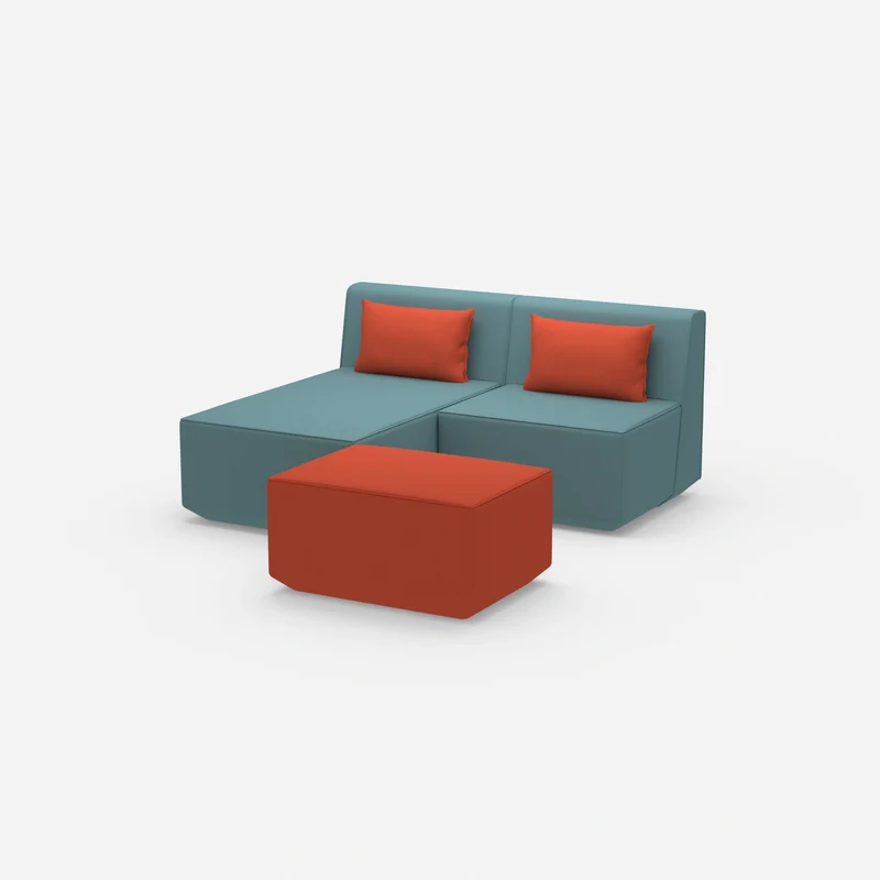 Zweisitzer modulares Sofa mit Funktion