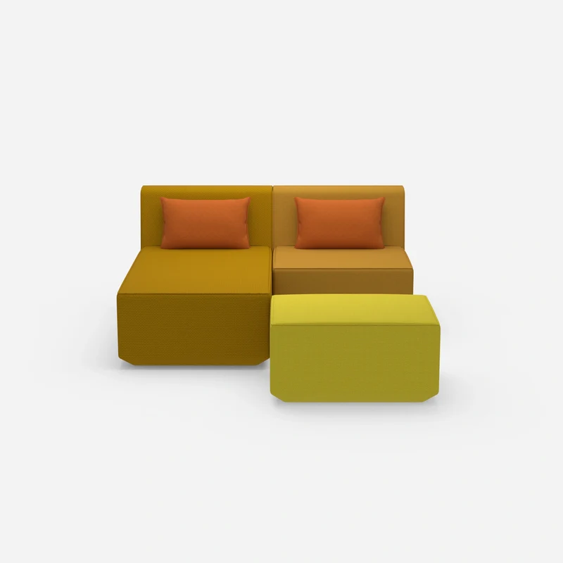 Zweisitzer modulares Sofa mit Funktion