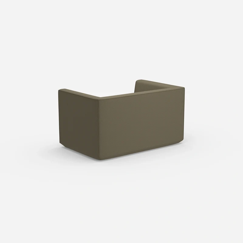Modernes Zweisitzer Sofa mit hohem Rücken