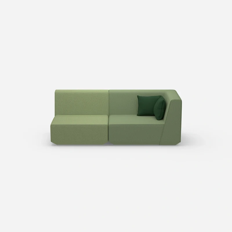 Sofa Zweisitzer grün 180 cm breit
