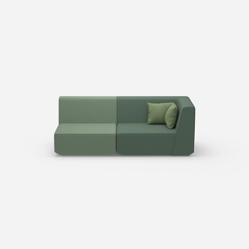 Sofa Zweisitzer grün 180 cm breit