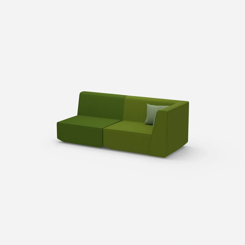 Sofa Zweisitzer grün 180 cm breit
