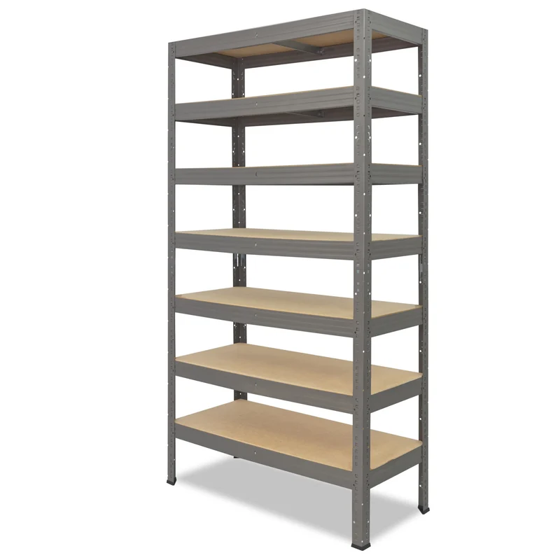 shelfplaza PRO Schwerlastregal 230x70x50 cm grau mit 7 Böden