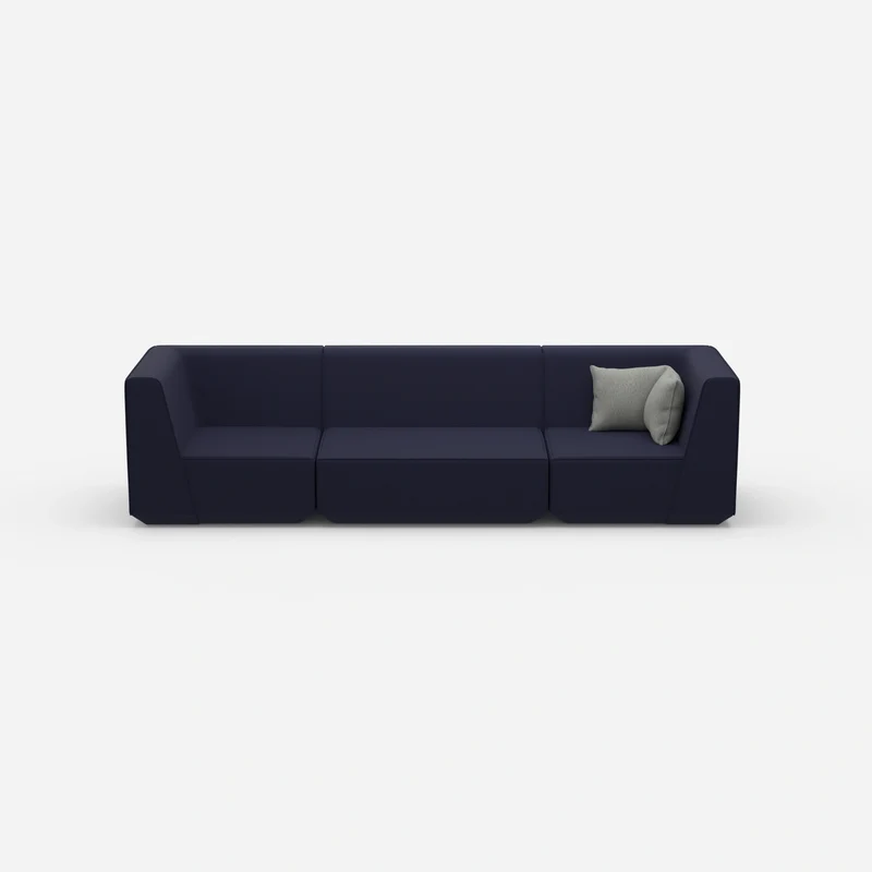 3er Sofa blau