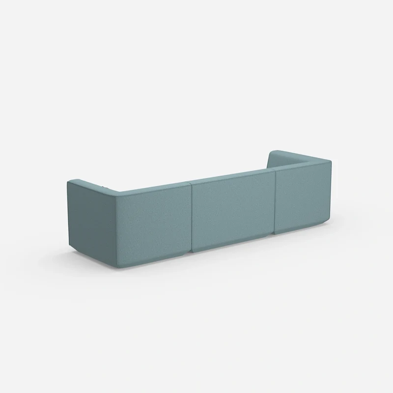 3er Sofa blau