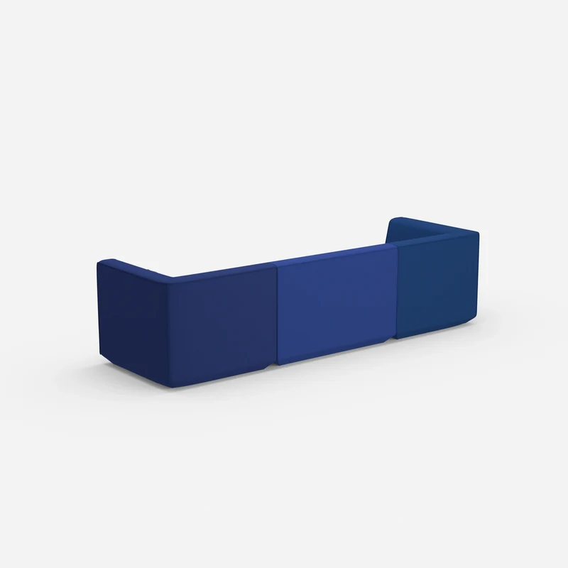 3er Sofa blau