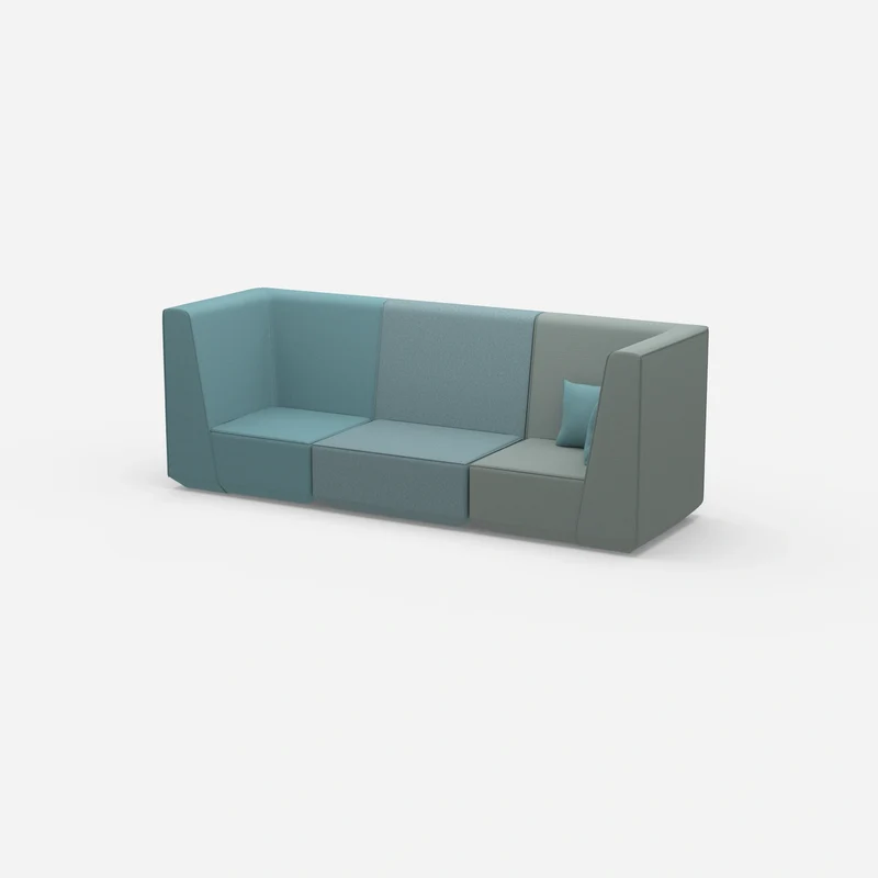 Sofa blau für 3 Personen