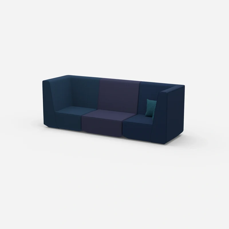 Sofa blau für 3 Personen