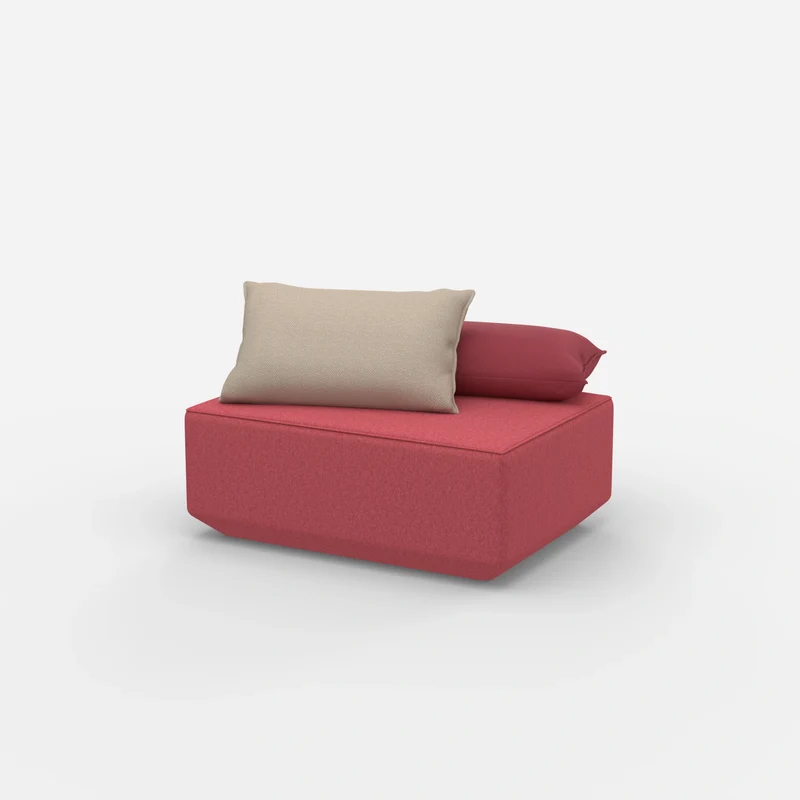 Sitzpouf in Rosa