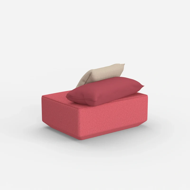 Sitzpouf in Rosa