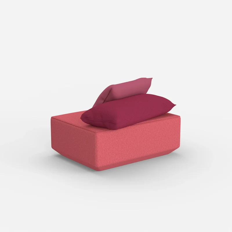 Sitzpouf in Rosa