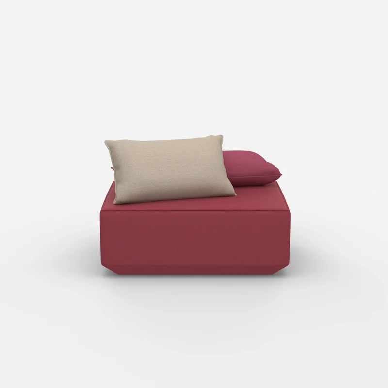 Sitzpouf in Rosa