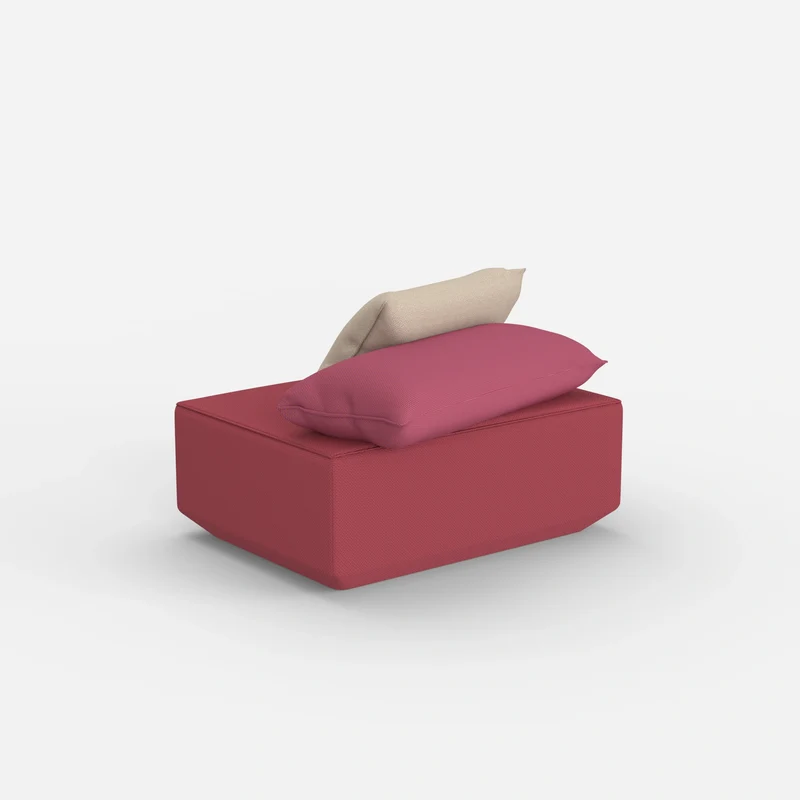 Sitzpouf in Rosa