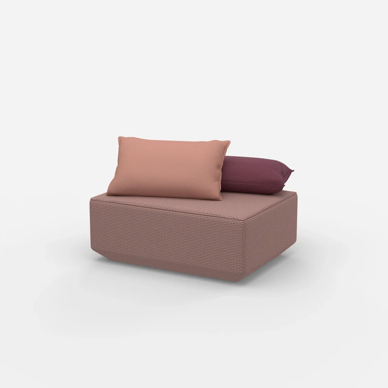 Sitzpouf in Rosa