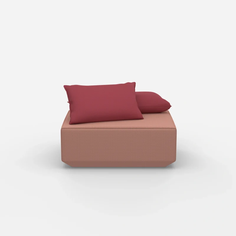 Sitzpouf in Rosa