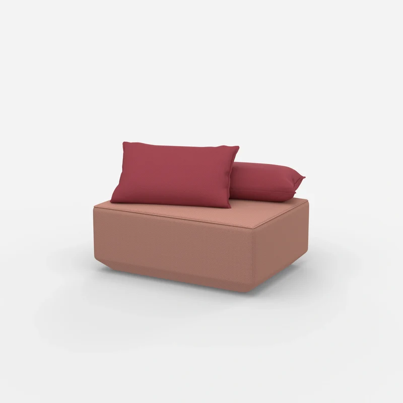Sitzpouf in Rosa