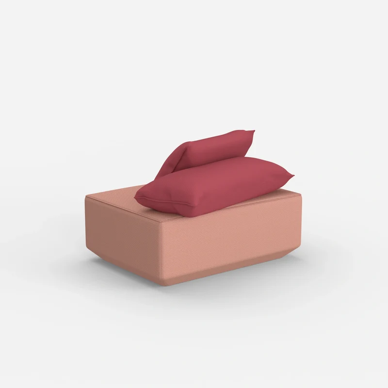Sitzpouf in Rosa