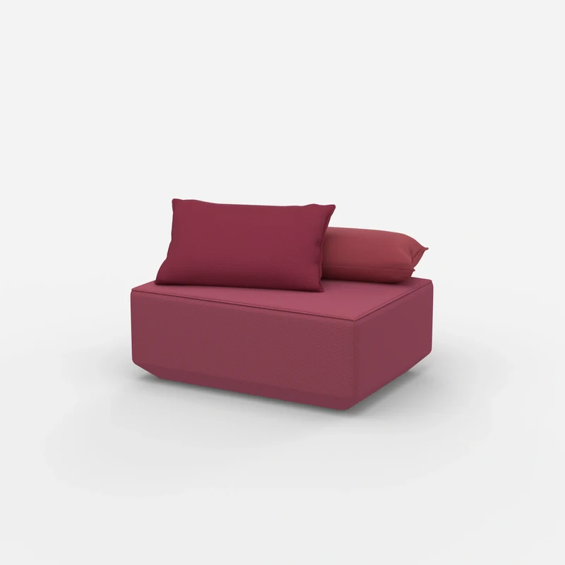 Sitzpouf in Rosa