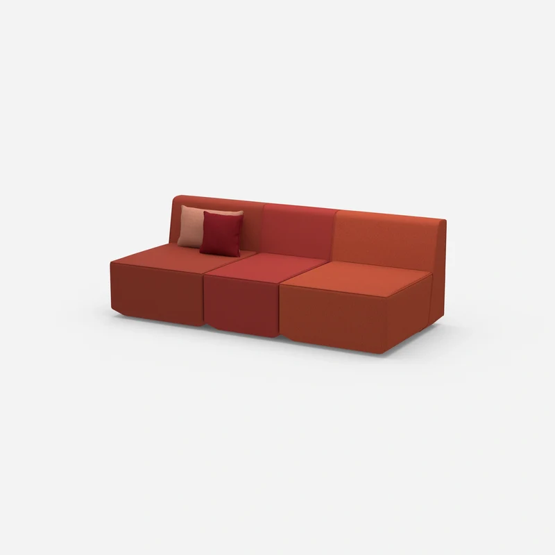 Rotes Dreisitzer Sofa