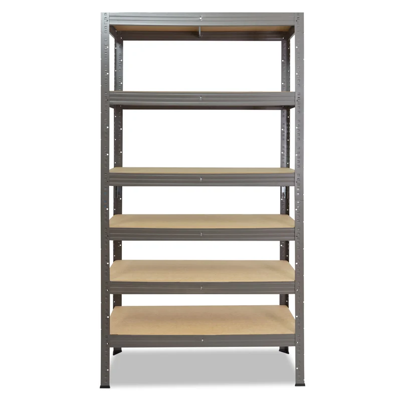 shelfplaza PRO Schwerlastregal 230x100x60 cm grau mit 6 Böden