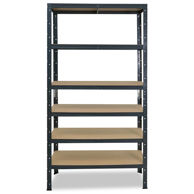 shelfplaza HOME Schwerlastregal 155x50x30 cm anthrazit mit 6 Böden