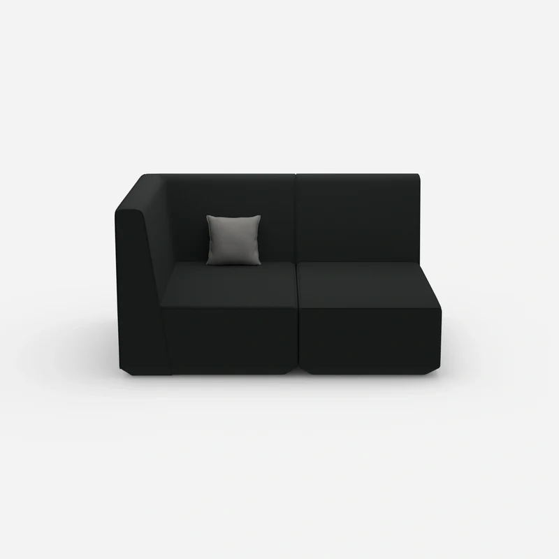 Zweisitzer Modulsofa mit Eckmodul