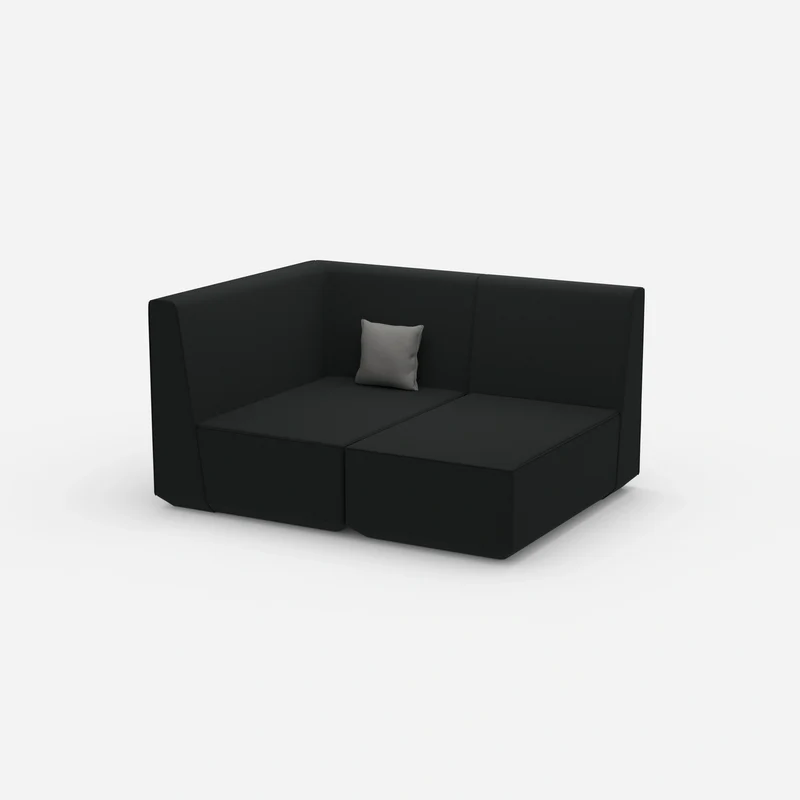 Zweisitzer Modulsofa mit Eckmodul