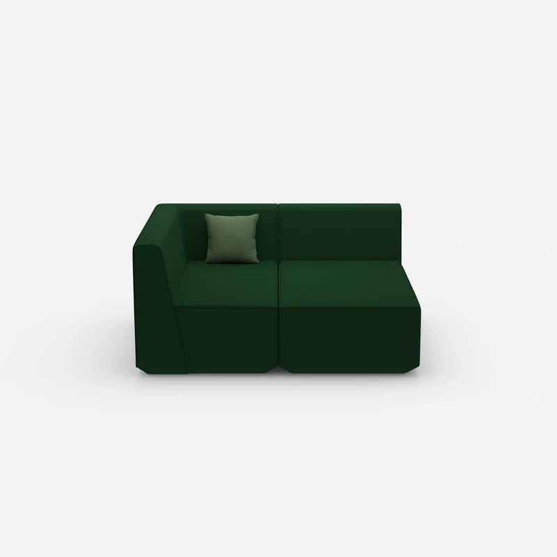 2 Sitzer Sofa mit Ecke