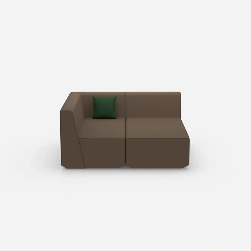 2 Sitzer Sofa mit Ecke