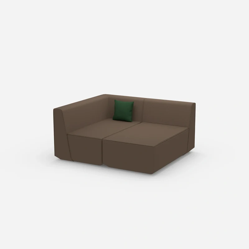 2 Sitzer Sofa mit Ecke