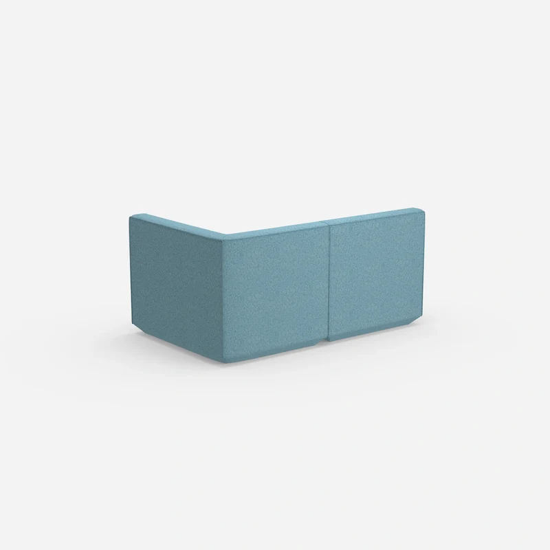 Blaues Zweisitzer Sofa