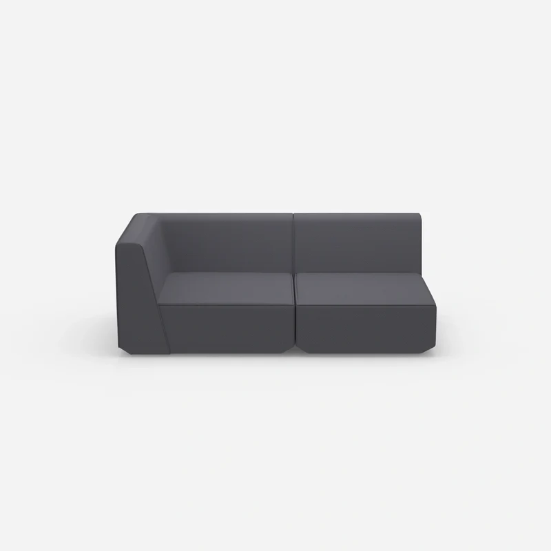 Graues Modulsofa 180 cm breit