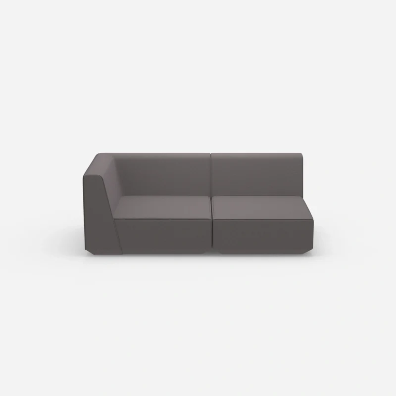 Graues Modulsofa 180 cm breit