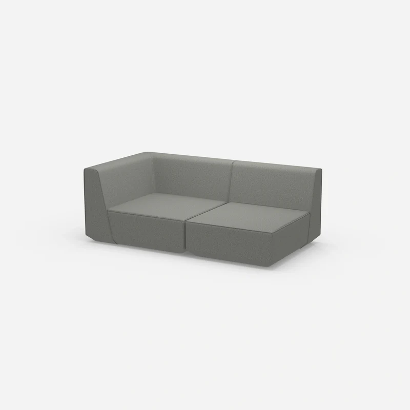 Graues Modulsofa 180 cm breit
