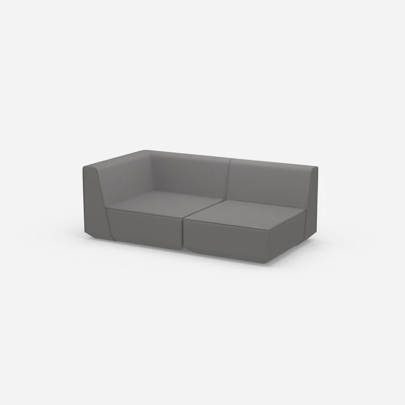 Graues Modulsofa 180 cm breit