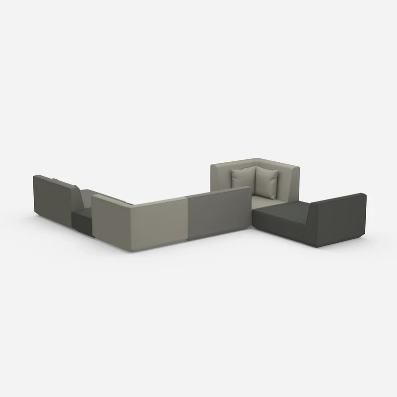 Großzügiges modulares Sofa für große Räume