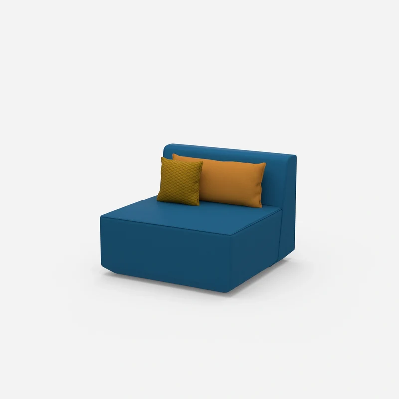 Sessel blau 80 cm breit