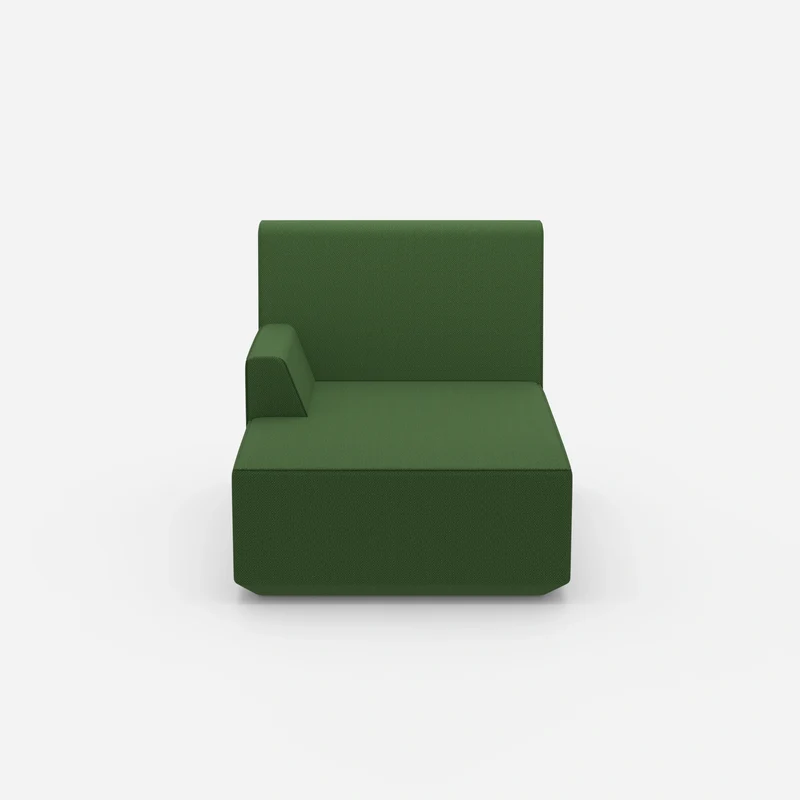 Grüne Recamiere 100 cm breit