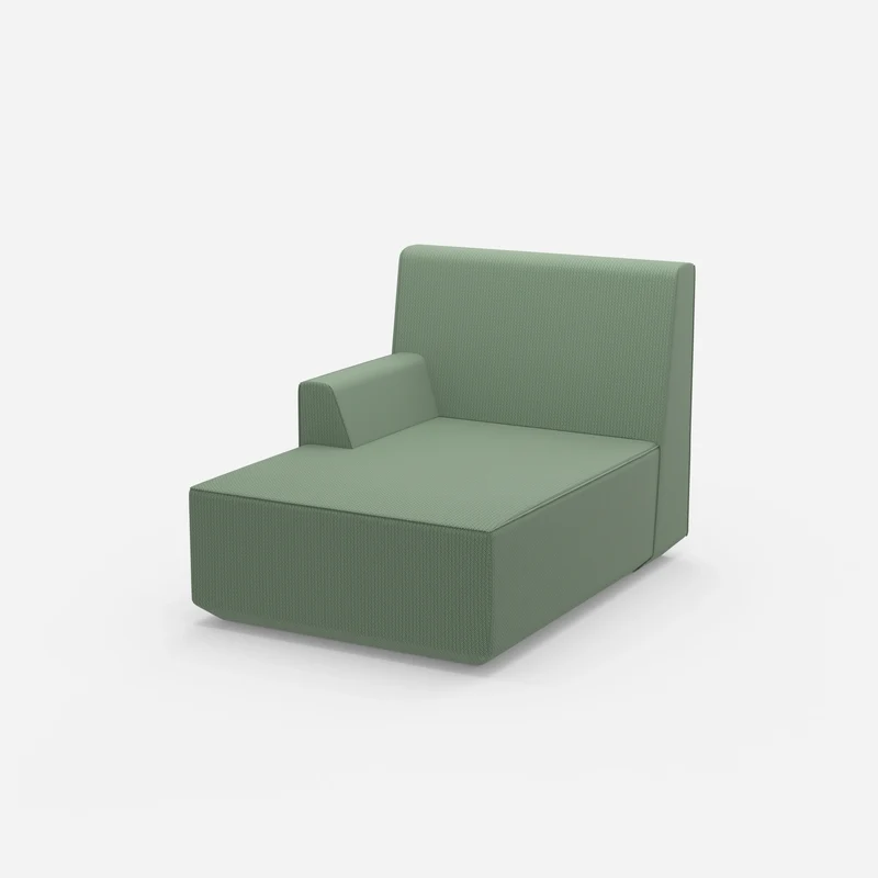 Grüne Recamiere 100 cm breit