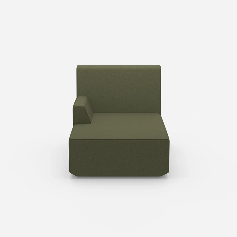 Grüne Recamiere 100 cm breit