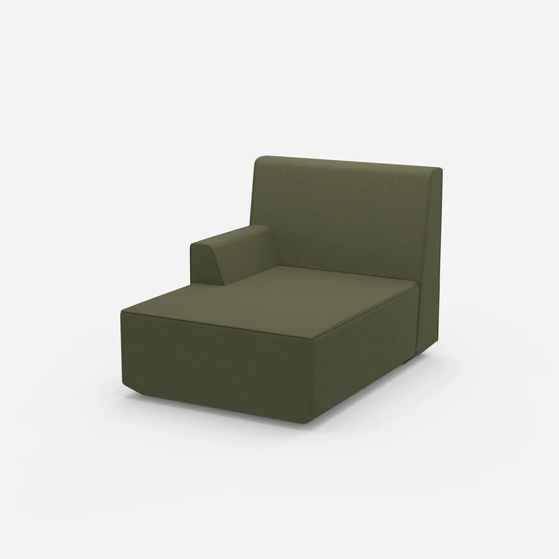 Grüne Recamiere 100 cm breit