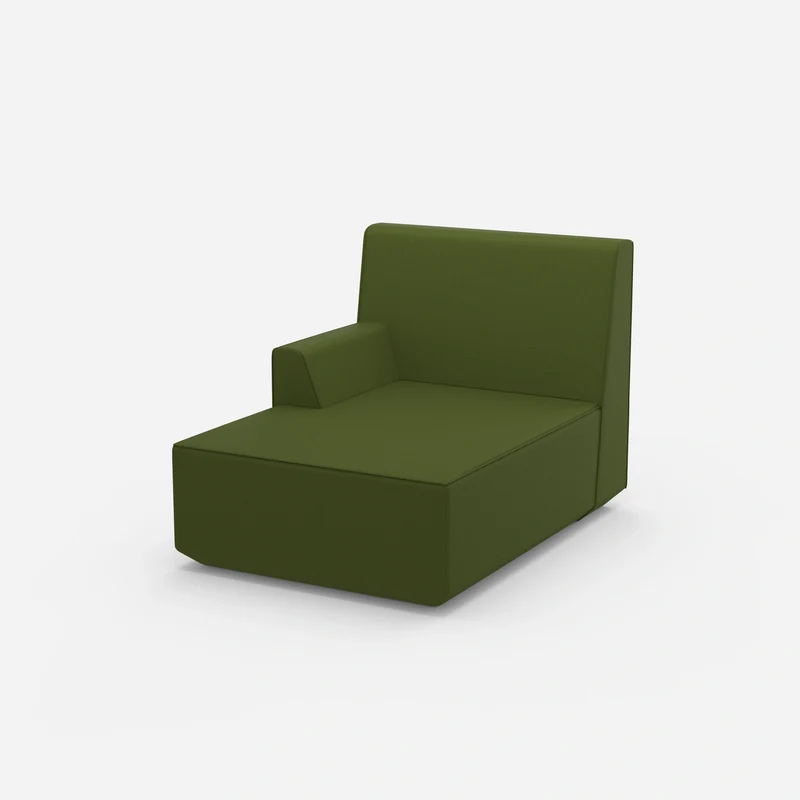 Grüne Recamiere 100 cm breit