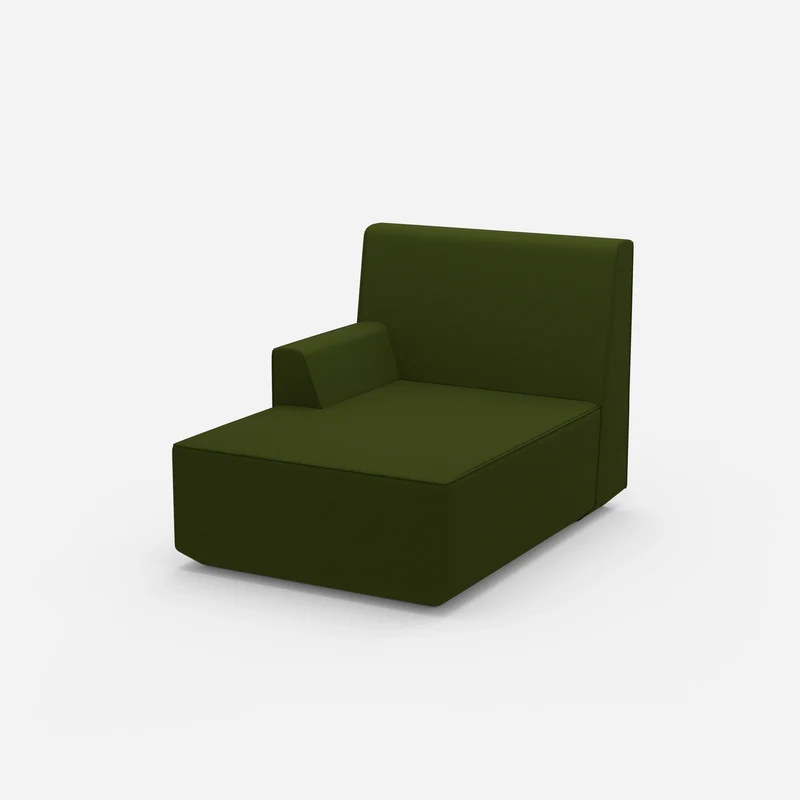 Grüne Recamiere 100 cm breit