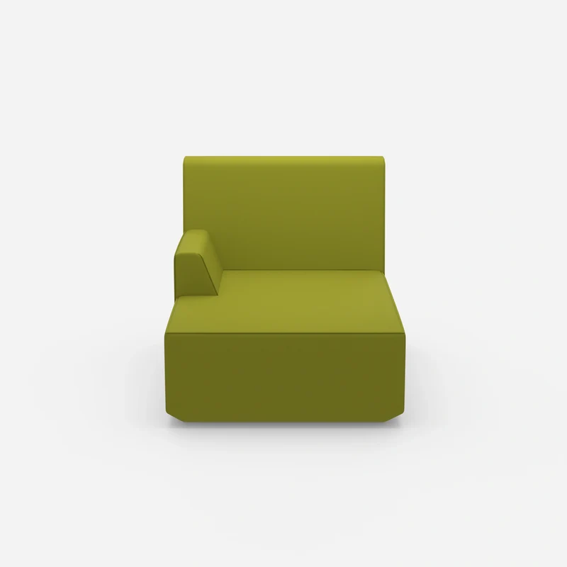 Grüne Recamiere 100 cm breit