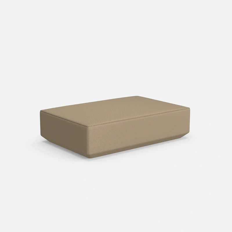 Cremefarbener Pouf