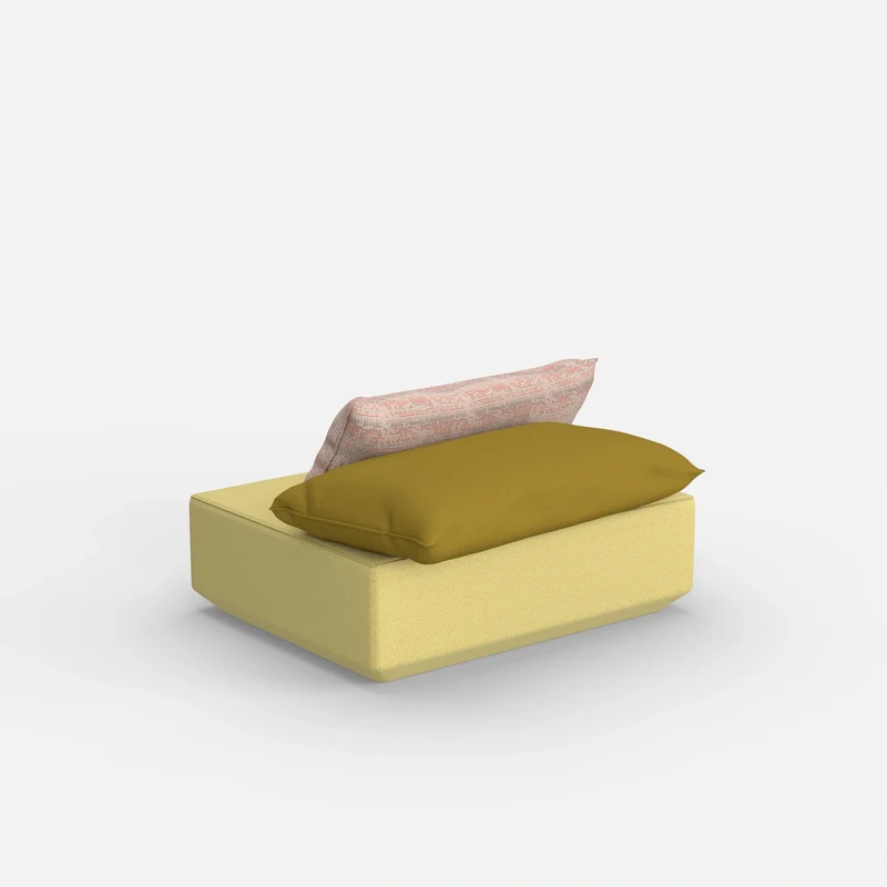 Sitzpouf modular in Gelb