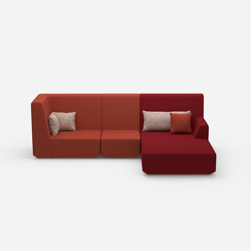 3 Personen Sofa mit Ottomane